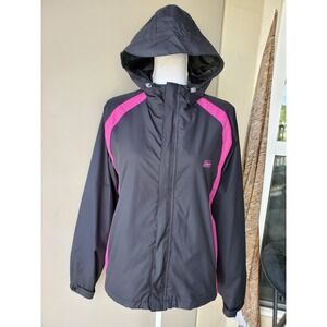Coleman Jacket Womens S/M Hooded Full Zip Raincoat Lightweight  Hiking Outdoor‎